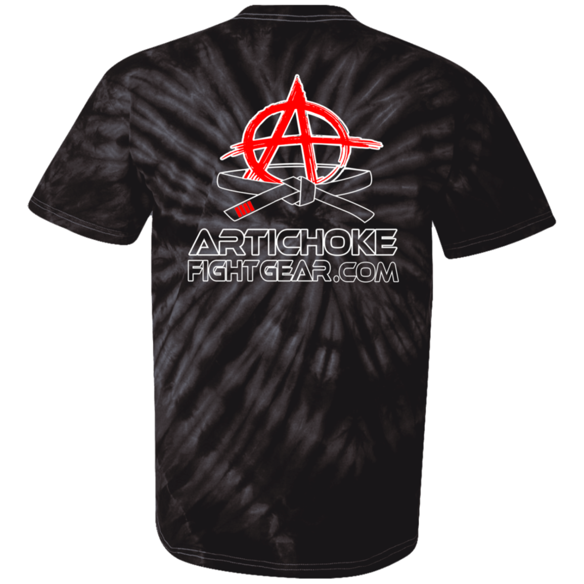 Artichoke Fight Gear Custom Design #19. Sticks and Stones. 100% Cotton Tie Dye T-Shirt