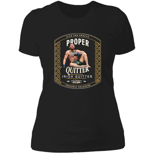 Artichoke Fight Gear Custom Design #15. Proper Quitter. Ladies' Boyfriend T-Shirt