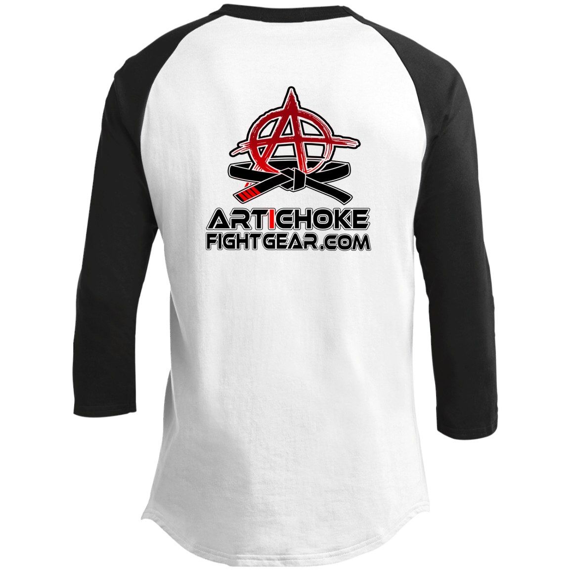 Artichoke Fight Gear Custom Design #8. Finish Him! Youth 3/4 Raglan Sleeve Shirt