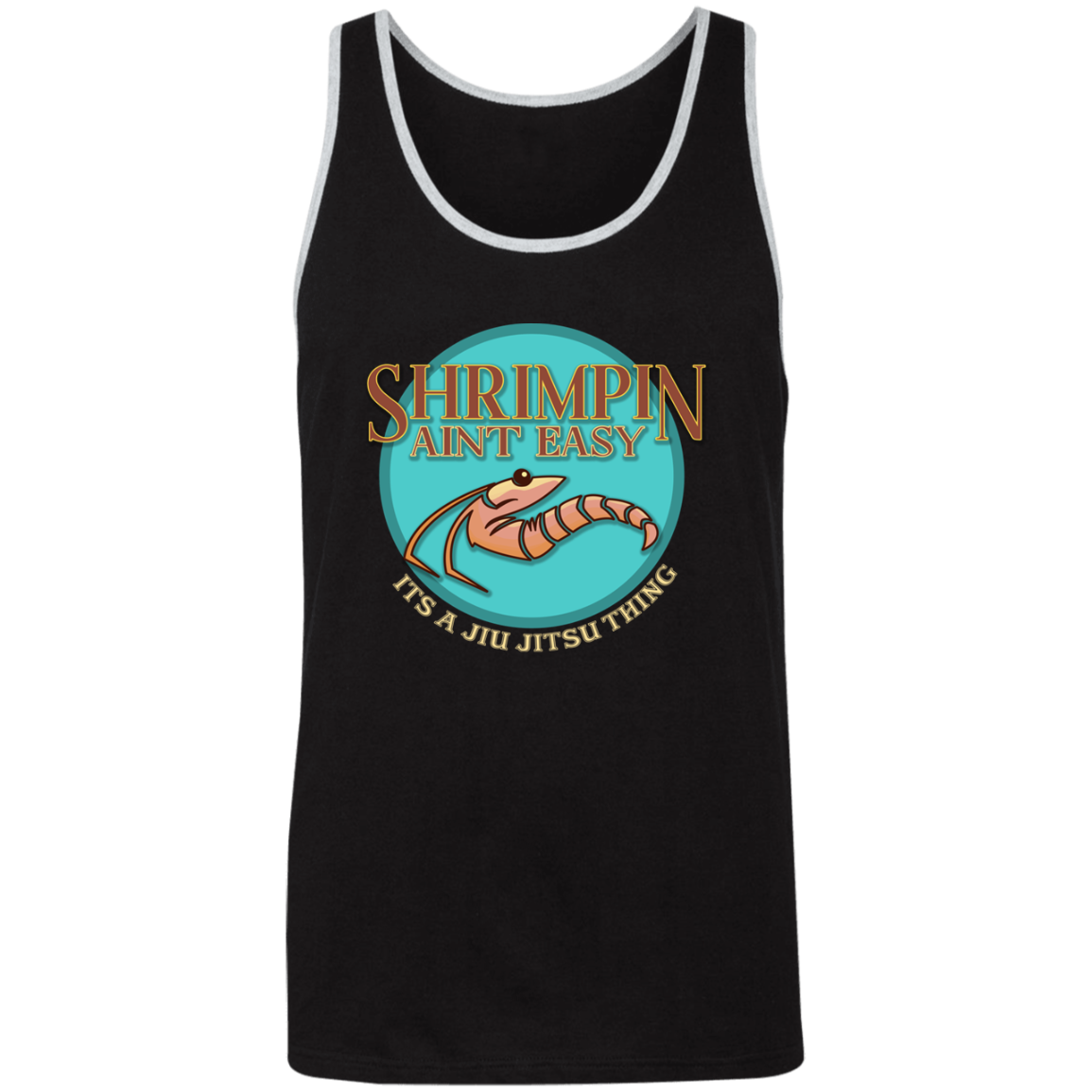 Artichoke Fight Gear Custom Design #18. Shrimpin ain't Easy. Unisex 2-Tone Tank Top