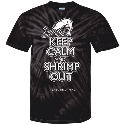 Artichoke Fight Gear Custom Design #12. Keep Calm and Shrimp Out. 100% Cotton Tie Dye T-Shirt