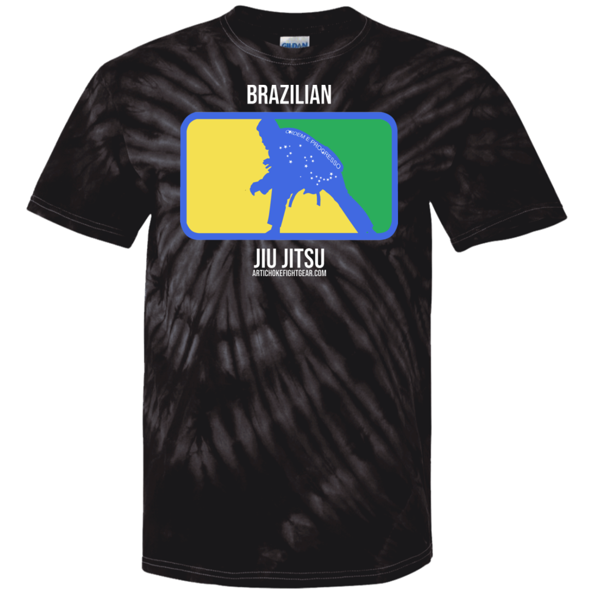 Artichoke Fight Gear Custom Design #13. BJJ, The New National Pastime. 100% Cotton Tie Dye T-Shirt