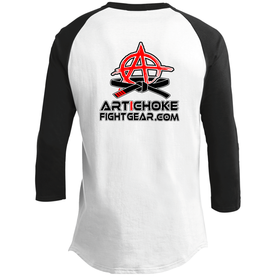 Artichoke Fight Gear Custom Design #15. Proper Quitter. Youth 3/4 Raglan Sleeve Shirt