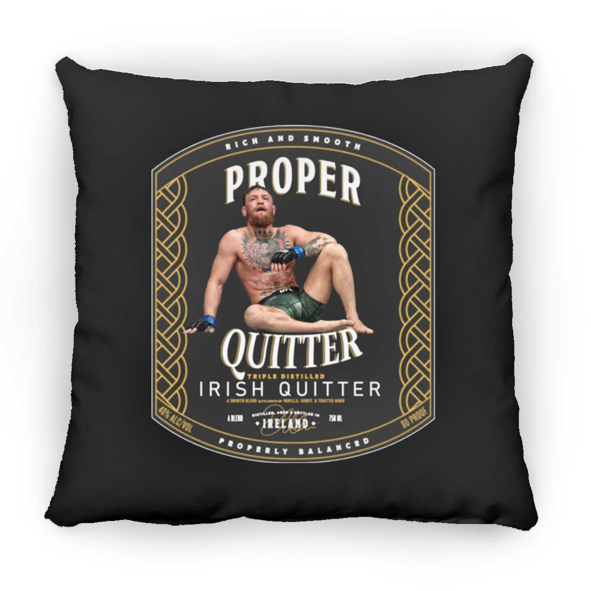 Artichoke Fight Gear Custom Design #15. Proper Quitter. Large Square Pillow