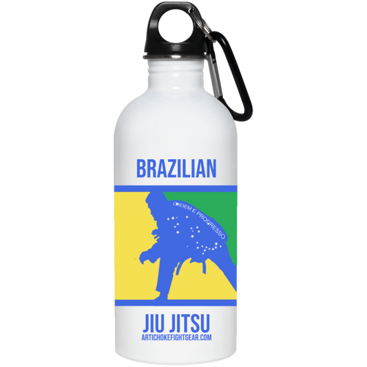 Artichoke Fight Gear Custom Design #13. BJJ, The New National Pastime. 20 oz. Stainless Steel Water Bottle