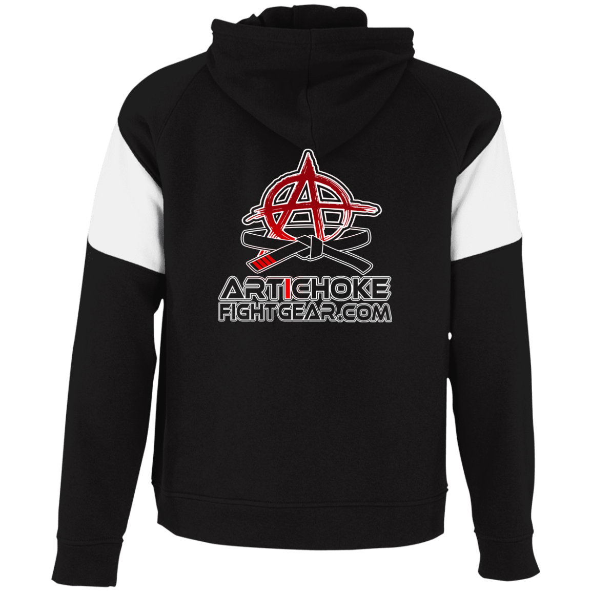 AFG Custom Design #08. FINISH HIM! Colorblock Fleece Hoodie