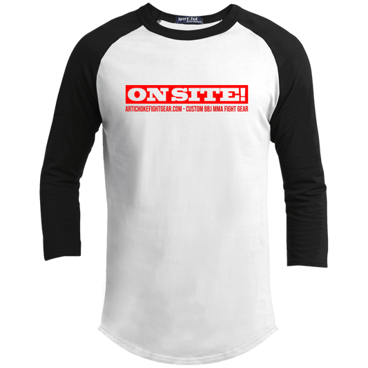 Artichoke Fight Gear Custom Design #14. ON SITE! Youth 3/4 Raglan Sleeve Shirt