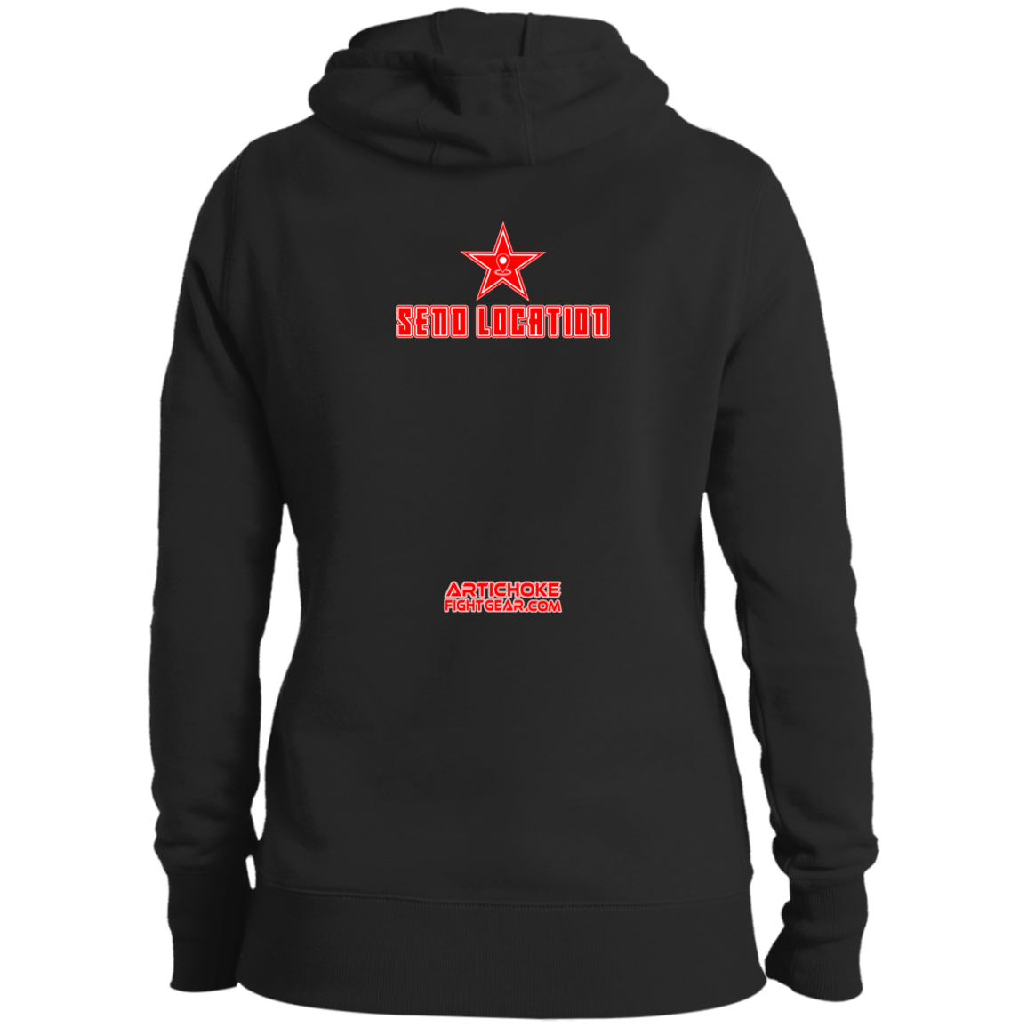 Artichoke Fight Gear Custom Design #17. SEND LOCATION. Ladies' Pullover Hooded Sweatshirt