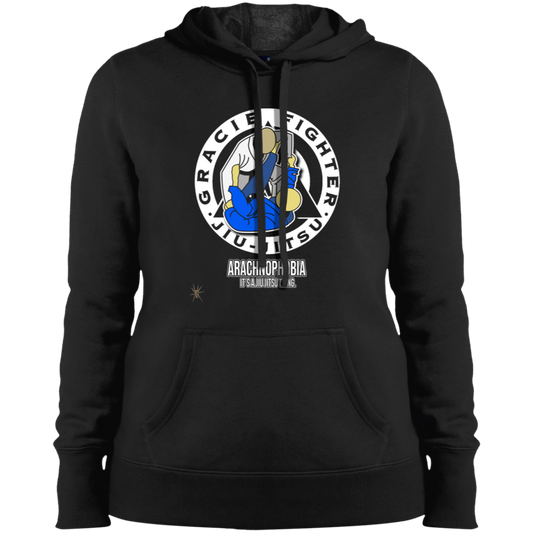 Artichoke Fight Gear Custom Design #1. Arachnophobia: Fear of Spiders. Spider Guard. It's a Jiu Jitsu Thing. Ladies' Pullover Hooded Sweatshirt