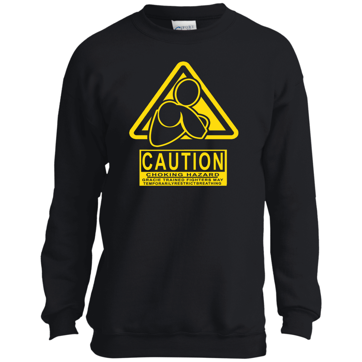 AFG Custom Design #07. CAUTION: CHOKING HAZARD. Youth Crewneck Sweatshirt