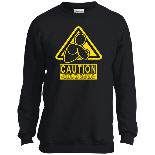 AFG Custom Design #07. CAUTION: CHOKING HAZARD. Youth Crewneck Sweatshirt