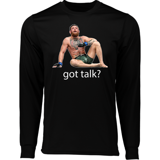 Artichoke Fight Gear Custom Design #10. Got Talk? Moisture-Wicking Long Sleeve