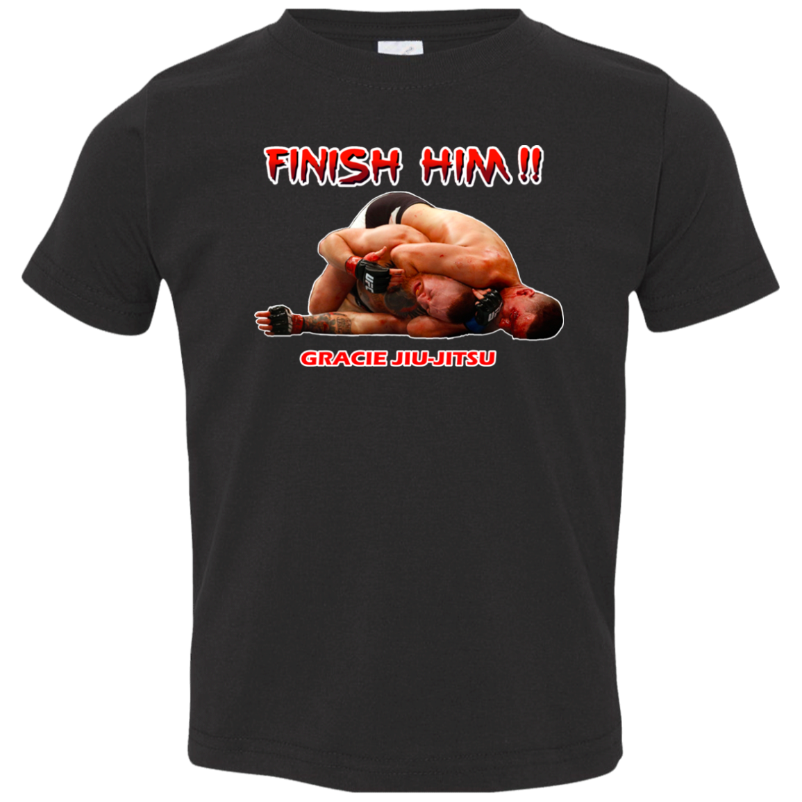 Artichoke Fight Gear Custom Design #8. Finish Him! Toddler Jersey T-Shirt