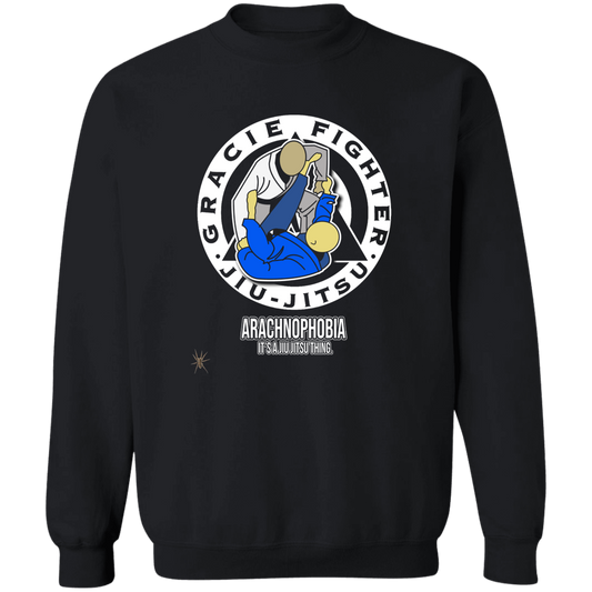 Artichoke Fight Gear Custom Design #1. Arachnophobia: Fear of Spiders. Spider Guard. It's a Jiu Jitsu Thing. Crewneck Pullover Sweatshirt