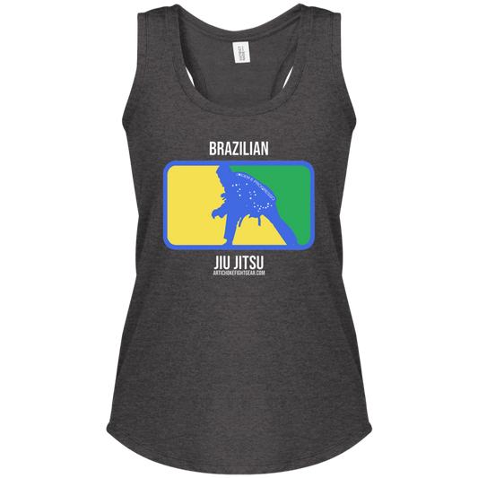 Artichoke Fight Gear Custom Design #13. BJJ, The New National Pastime. Ladies' Tri Racerback Tank