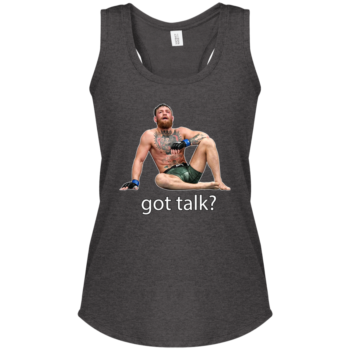 Artichoke Fight Gear Custom Design #10. Got Talk? Ladies' Tri Racerback Tank