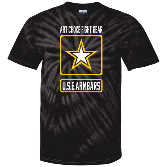 Artichoke Fight Gear Custom Design #2. USE ARMBARS. 100% Cotton Tie Dye T-Shirt