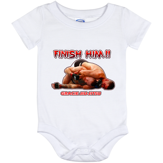 Artichoke Fight Gear Custom Design #8. Finish Him! Baby Onesie 12 Month