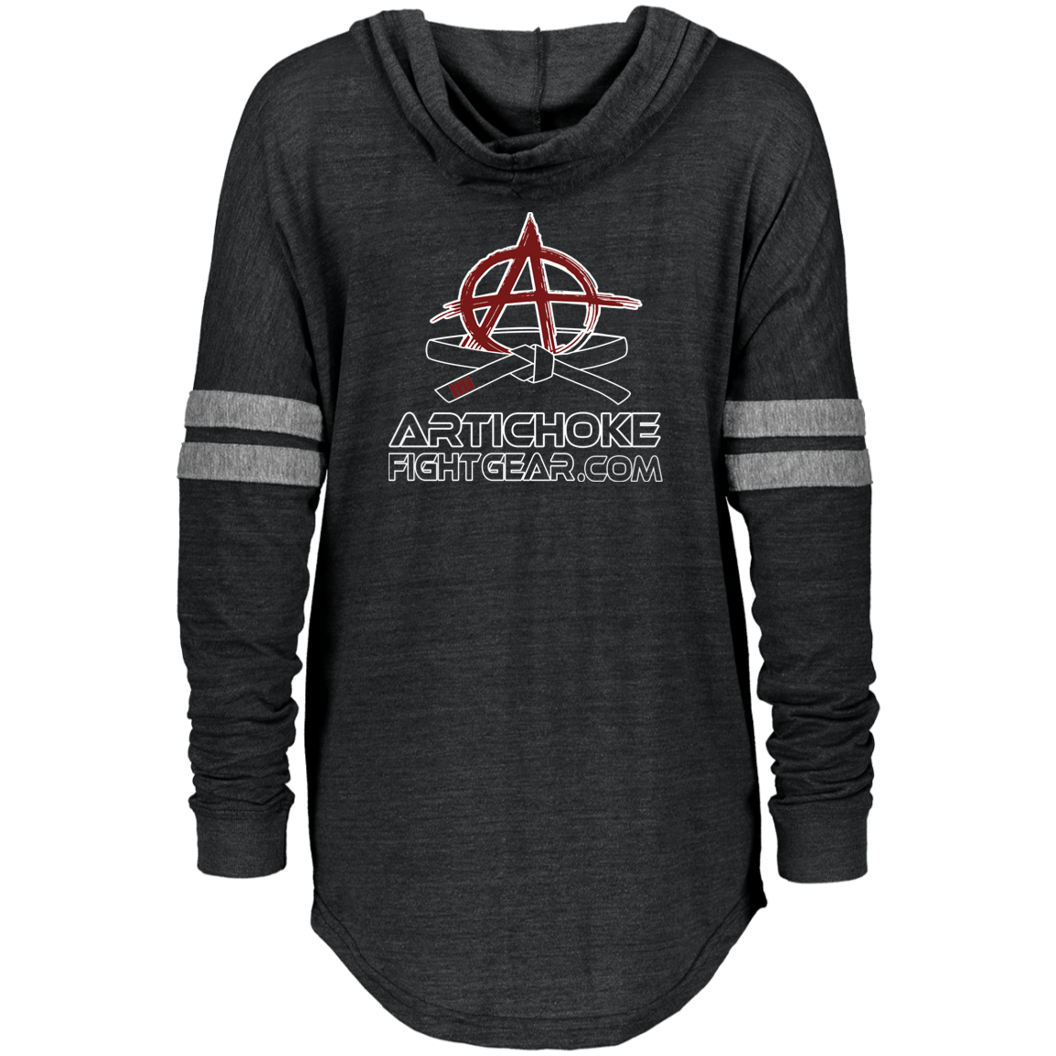 Artichoke Fight Gear Custom Design #21. FATLAITY! Ladies Hooded Low Key Pullover