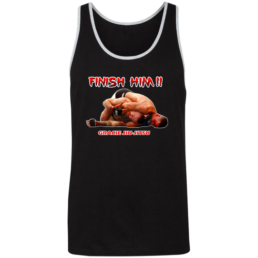 Artichoke Fight Gear Custom Design #8. Finish Him! Unisex 2-Tone Tank Top