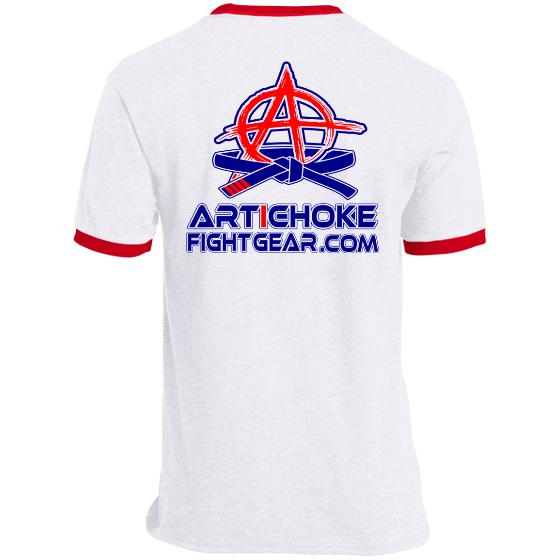 Artichoke Fight Gear Custom Design #4. MLB style BJJ. Ringer Tee