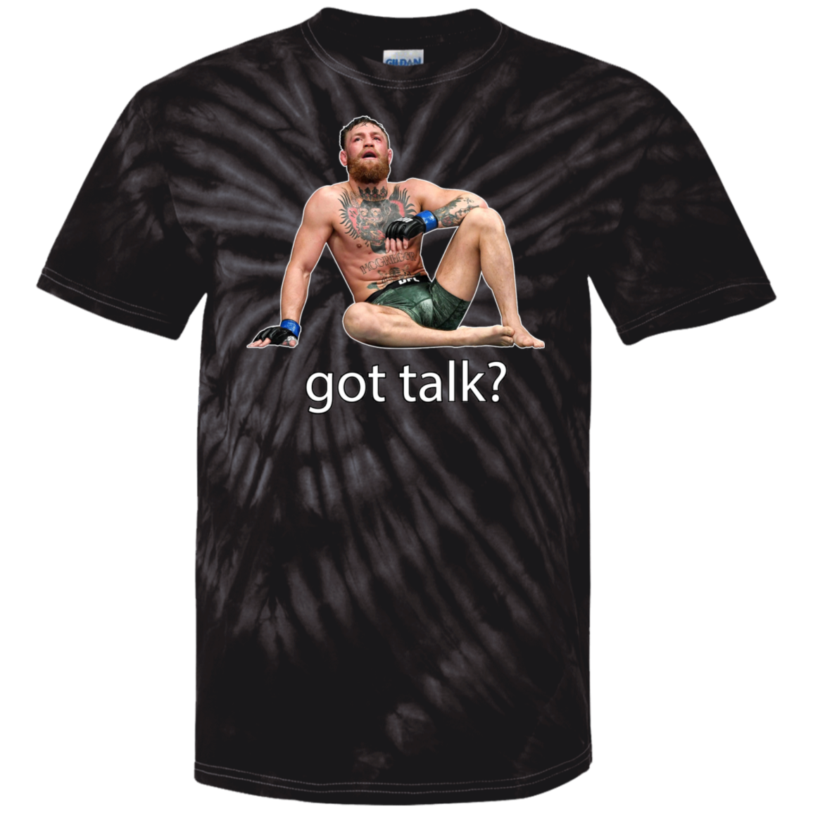 Artichoke Fight Gear Custom Design #10. Got Talk? 100% Cotton Tie Dye T-Shirt