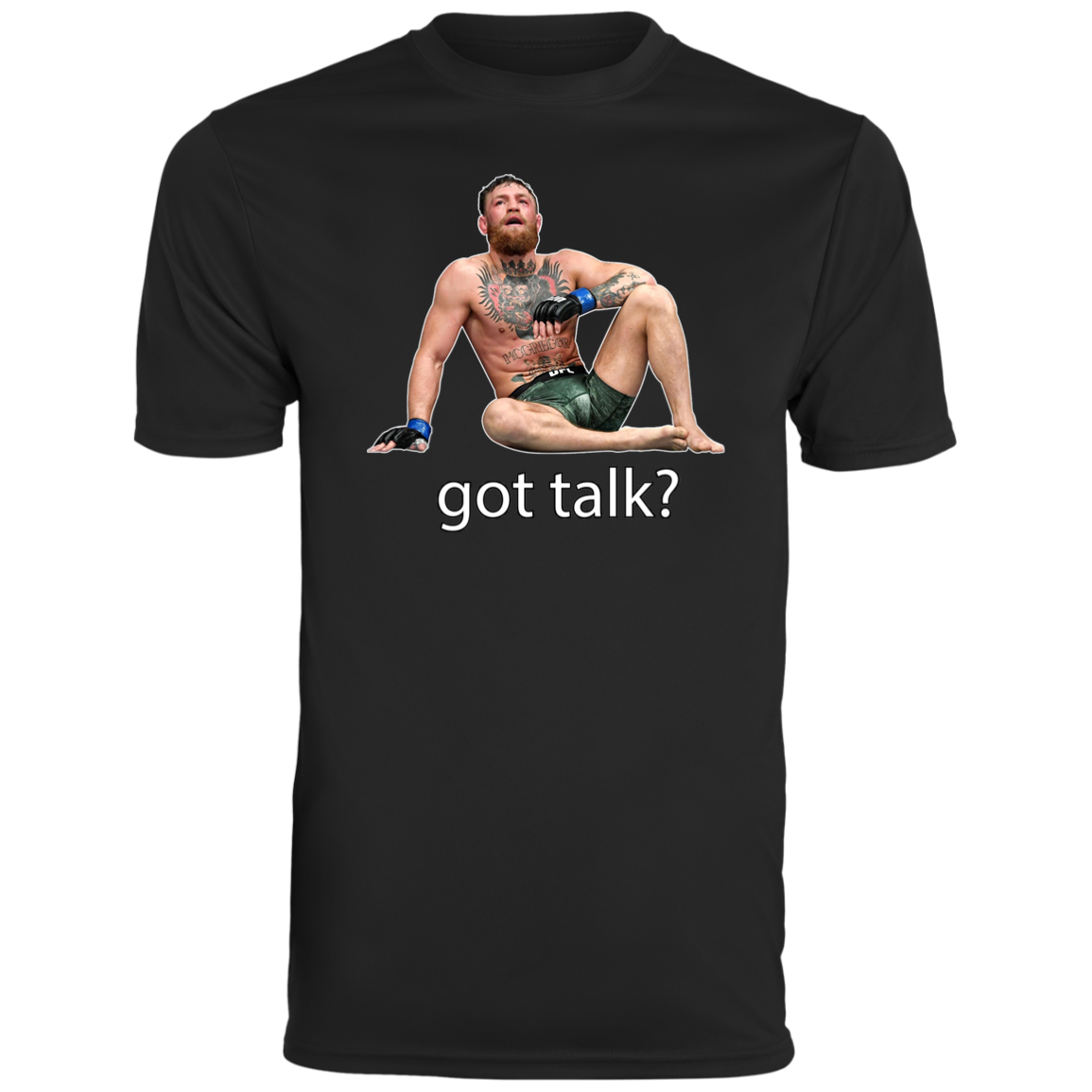 Artichoke Fight Gear Custom Design #10. Got Talk? Men's Moisture-Wicking Tee