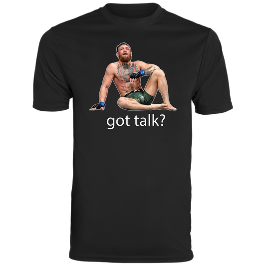 Artichoke Fight Gear Custom Design #10. Got Talk? Men's Moisture-Wicking Tee