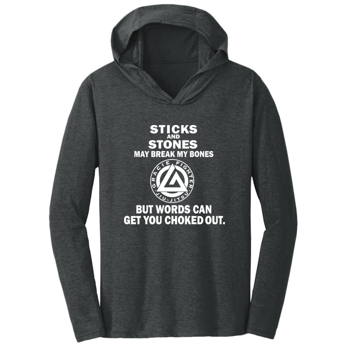 Artichoke Fight Gear Custom Design #19. Sticks and Stones. Triblend T-Shirt Hoodie