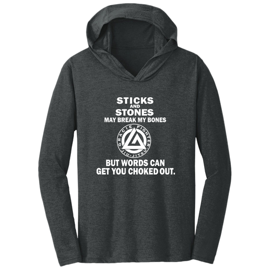 Artichoke Fight Gear Custom Design #19. Sticks and Stones. Triblend T-Shirt Hoodie