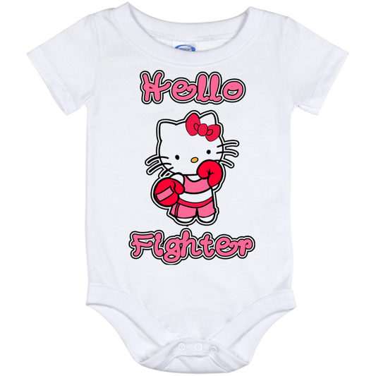 Artichoke Fight Gear Custom Design #11. Hello Fighter. Baby Onesie 12 Month