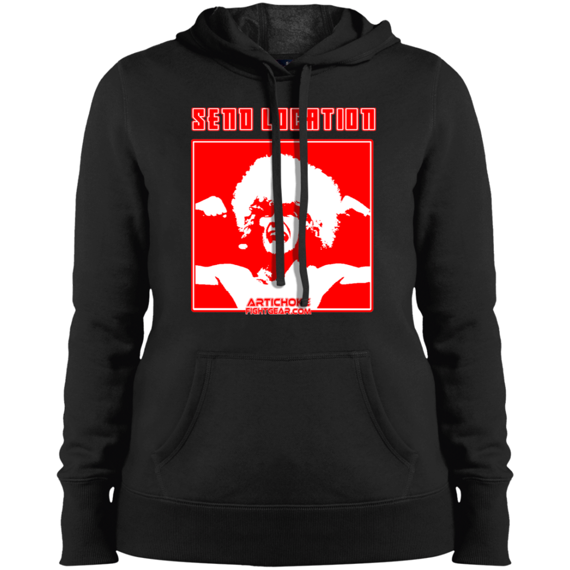 Artichoke Fight Gear Custom Design #17. SEND LOCATION. Ladies' Pullover Hooded Sweatshirt