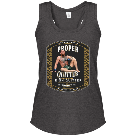 Artichoke Fight Gear Custom Design #15. Proper Quitter. Ladies' Tri Racerback Tank