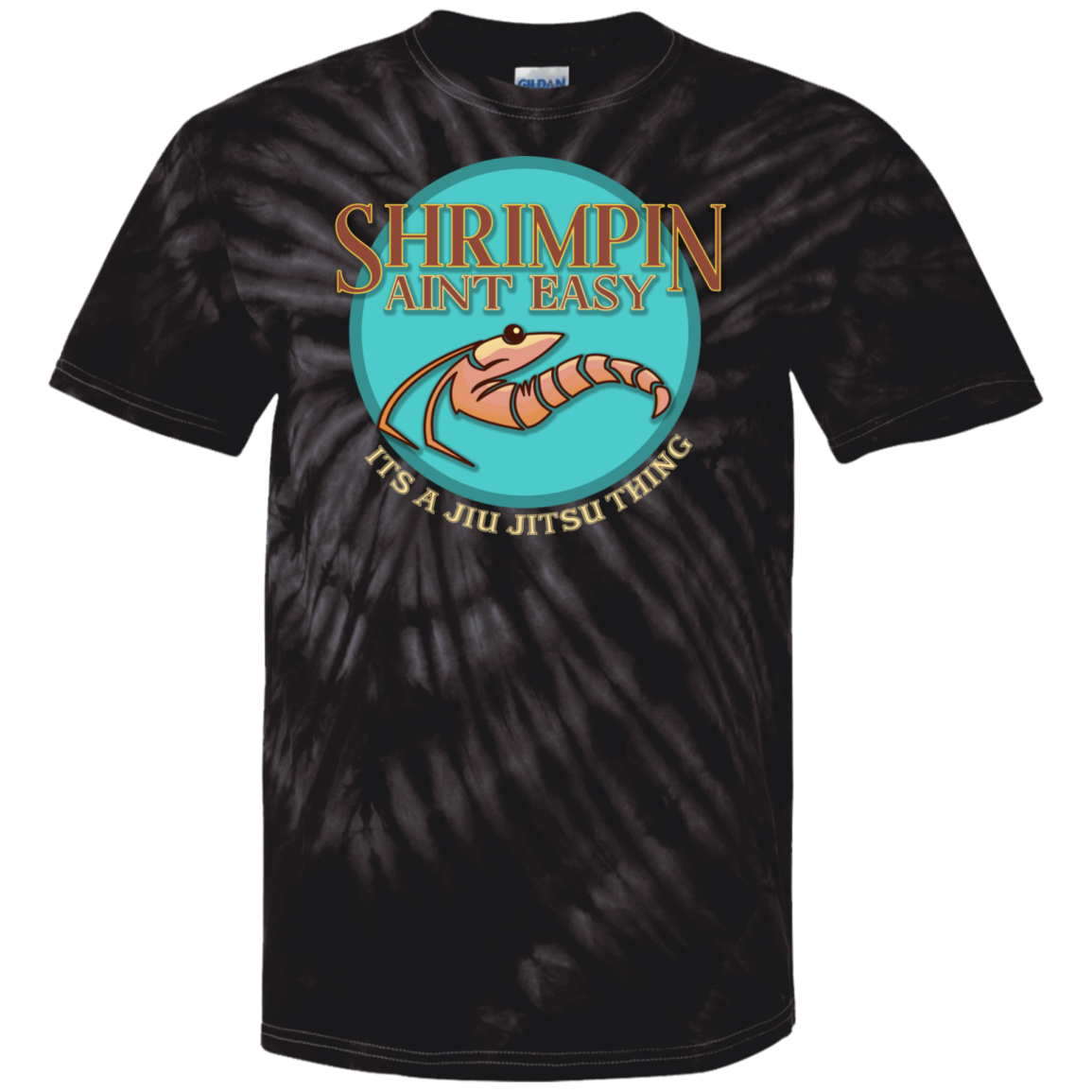 Artichoke Fight Gear Custom Design #18. Shrimpin ain't Easy. 100% Cotton Tie Dye T-Shirt