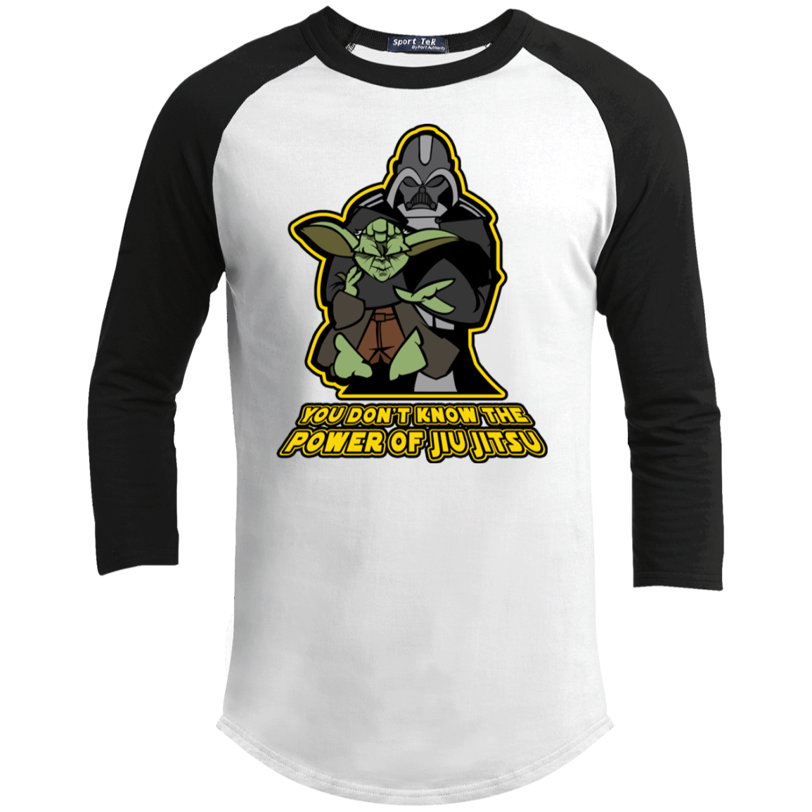 Artichoke Fight Gear Custom Design #20. You Don't Know the Power of Jiu Jitsu. Youth 3/4 Raglan Sleeve Shirt