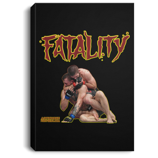 Artichoke Fight Gear Custom Design #21. FATLAITY! Portrait Canvas .75in Frame