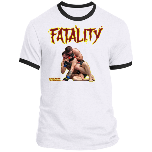 Artichoke Fight Gear Custom Design #21. FATLAITY! Ringer Tee