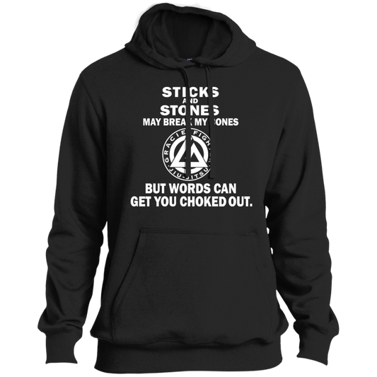 Artichoke Fight Gear Custom Design #19. Sticks and Stones. Ultra Soft Pullover Hoodie