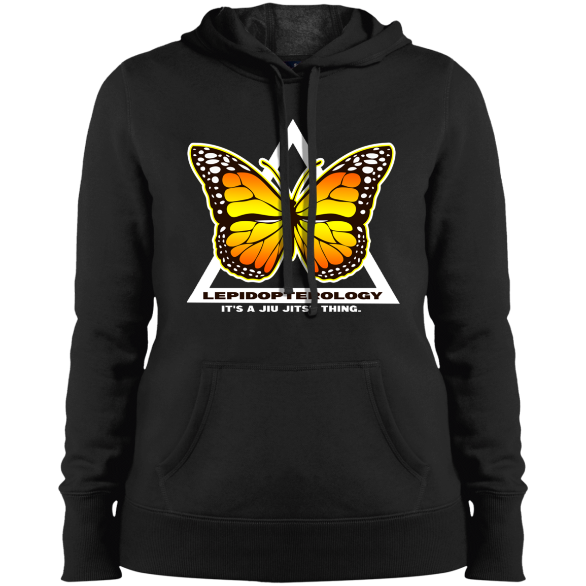 Artichoke Fight Gear Custom Design #6. Lepidopterology (Study of butterflies). Butterfly Guard. Ladies' Pullover Hooded Sweatshirt