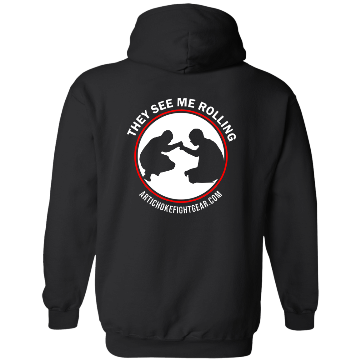 Artichoke Fight Gear Custom Design #16. They See Me Rolling. Zip Up Hooded Sweatshirt