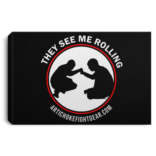 Artichoke Fight Gear Custom Design #16. They See Me Rolling. Landscape Canvas .75in Frame