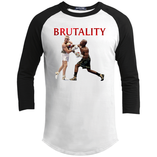 Artichoke Fight Gear Custom Design #5. Brutality! Youth 3/4 Raglan Sleeve Shirt