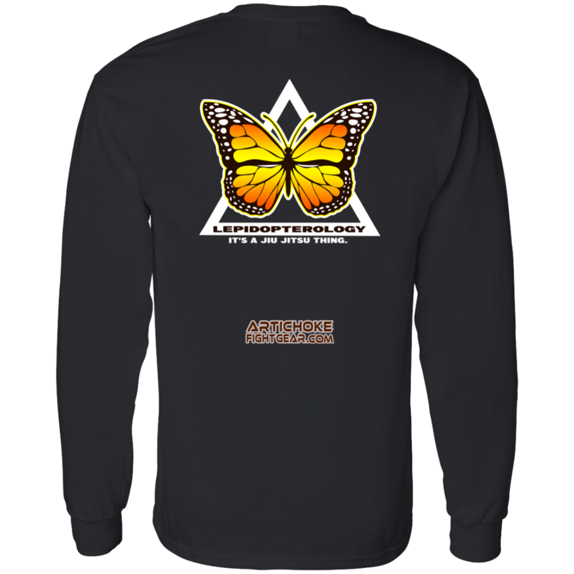 Artichoke Fight Gear Custom Design #6. Lepidopterology (Study of butterflies). Butterfly Guard. LS T-Shirt 100% Cotton