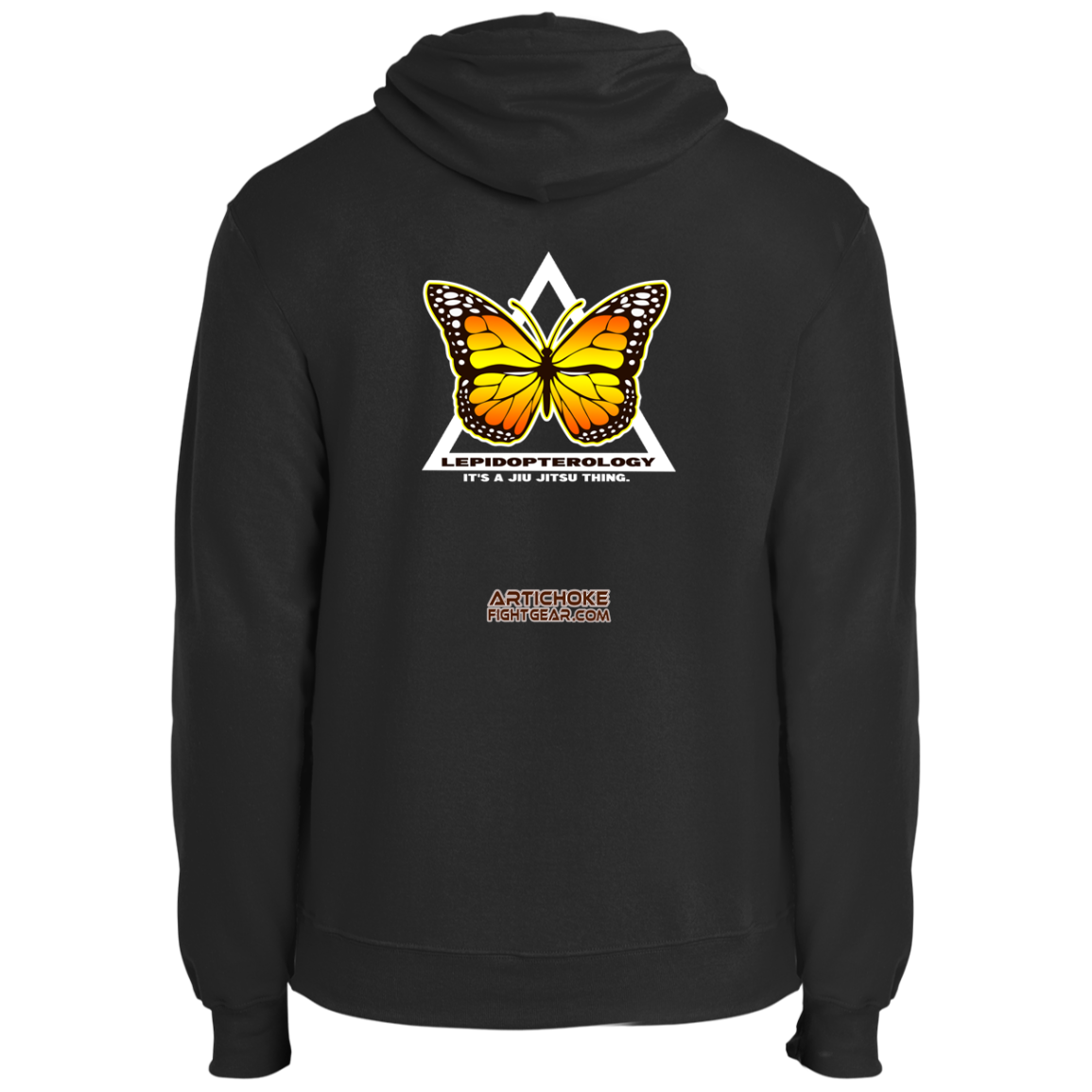 Artichoke Fight Gear Custom Design #6. Lepidopterology (Study of butterflies). Butterfly Guard. Fleece Pullover Hoodie