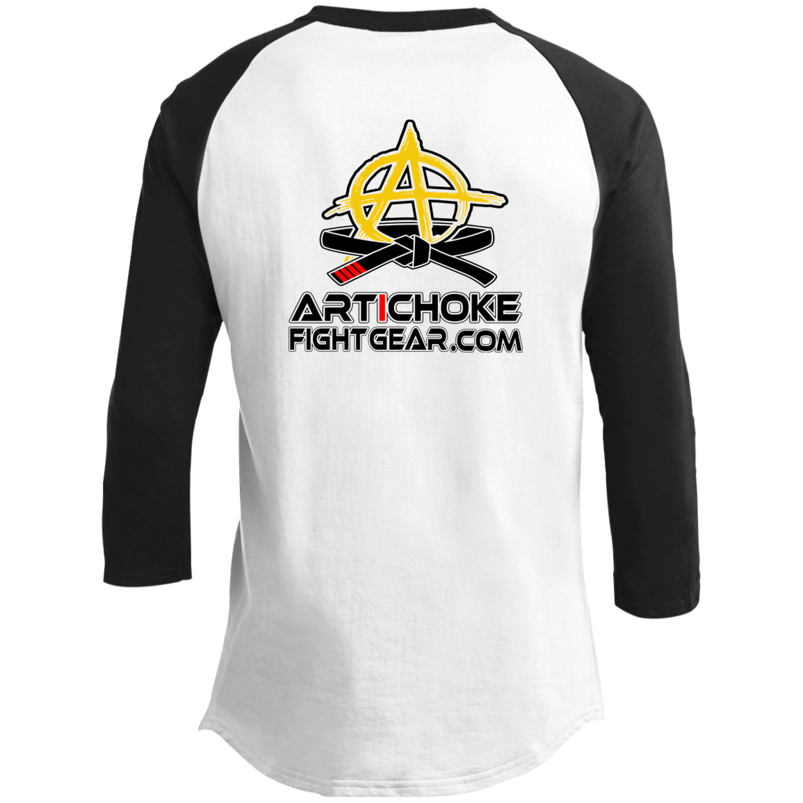 Artichoke Fight Gear Custom Design #2. USE ARMBARS. Youth 3/4 Raglan Sleeve Shirt