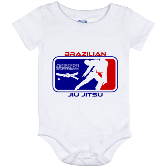 Artichoke Fight Gear Custom Design #4. MLB style BJJ. Baby Onesie 12 Month