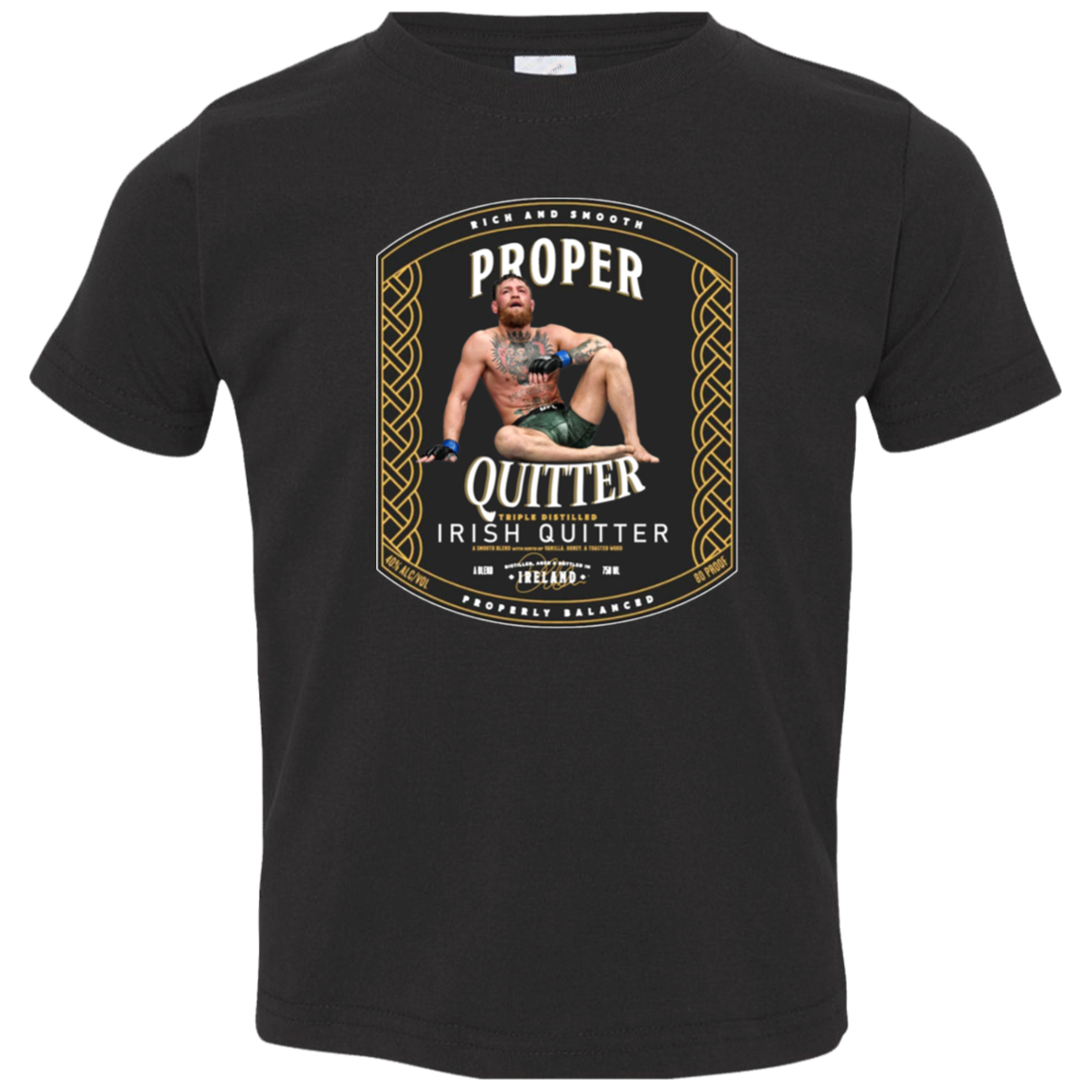 Artichoke Fight Gear Custom Design #15. Proper Quitter. Toddler Jersey T-Shirt