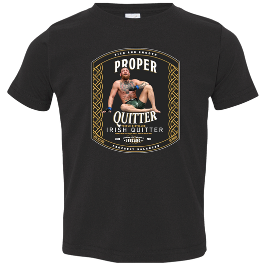 Artichoke Fight Gear Custom Design #15. Proper Quitter. Toddler Jersey T-Shirt