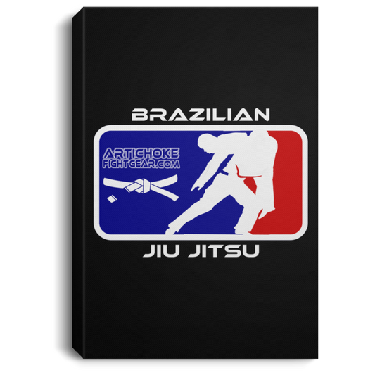 Artichoke Fight Gear Custom Design #4. MLB style BJJ. Portrait Canvas .75in Frame