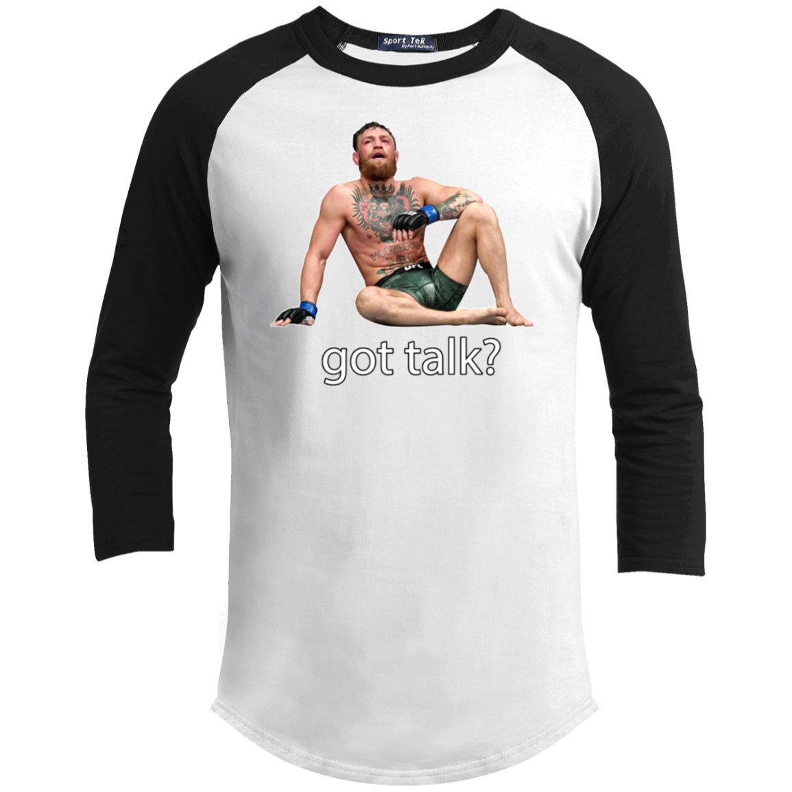 Artichoke Fight Gear Custom Design #10. Got Talk? Youth 3/4 Raglan Sleeve Shirt